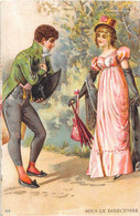 MODE - COSTUMES - SOUS LE DIRECTOIRE - CARTE DESSINEE, ILLUSTRATEUR - PUBLICITE PARIS CHAUSSURES, RUE DE SEVRES, 7° ARR - Mode