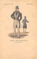 MODE - MODES DE PARIS - ANNEE 1833 - JOURNAL DES DEMOISELLES, PARIS 9° ARR - CARTE DESSINEE, ILLUSTRATEUR - Mode