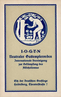 Antialkohol Heidelberg I.O.G.T.N Neutraler Guttemplerorden Internationale Vereinigung Zur Bekämpfung Des Alkoholismus Si - Unclassified