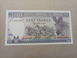 Billete De Rwanda De 100 Francs, Año 1989, UNC - Ruanda