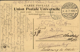 Deutsche Post Türkei Feldpost 1916 RS Jerusalem I-II - Unclassified