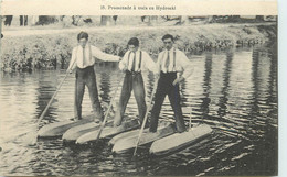 HYDROSKI Brevet Risso, Promenade à Trois. - Wasserski