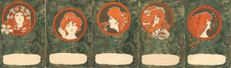 Jugendstil Die 5 Sinne Frauen 5'er Serie I-II Art Nouveau Femmes - Unclassified