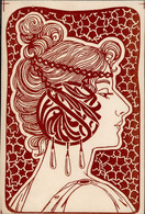 Jugendstil Frau I-II Art Nouveau - Unclassified