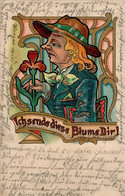 Jugendstil Frau Komik 1901 I-II Art Nouveau - Unclassified