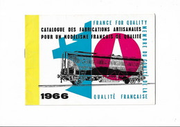 Livret   Catalogue  Trains  -  Catalogue Des Fabrications  Artisanales  - 1966 - 16 Pages - Chemin De Fer & Tramway