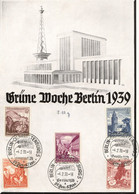 NS-GEDENKBLATT WK II - DINA5-Gedenkblatt GRÜNE WOCHE BERLIN 1939 I-II - Unclassified