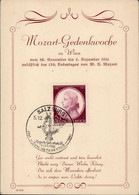 NS-GEDENKBLATT WK II - MOZART-GEDENKWOCHE In WIEN 1941 So-Marke Und S-o I-II - Unclassified