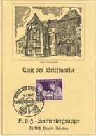 NS-GEDENKBLATT WK II - TAG Der BRIEFMARKE KDF-Sammlergruppe BRIEG,Bez.Breslau 1942 Mit S-o I - Unclassified