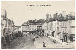 CPA 55 MEUSE  STENAY  Place Du Marché N°39 - Other & Unclassified