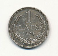 LATVIA - 1 Lats 1924. (Silver .835) 5 Grams (LAT018) - Lettonie