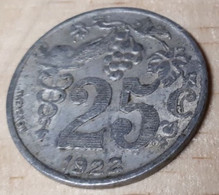 FRANCE 25 CENTIMES ALUMINIUM THEVENON 1922 UNION DES COMMERCANTS DETAILLANTS D'EPERNAY - Monétaires / De Nécessité