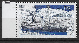 2021 Saint Pierre Et Miquelon  N°   Nf** MNH . Bateau. Le Béarn. - Unused Stamps