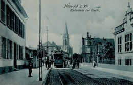 STRASSENBAHN - NEUWIED HALTESTELLE Der ELEKTRISCHEN I-II - Tramways