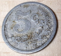 FRANCE 5 CENTIMES ALUMINIUM CHAMBRE DE COMMERCE D'ORAN 1921 - Monétaires / De Nécessité