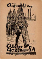 SA WK II - AUFMARSCH Der ALTEN GARDE Der SA BERLIN 30. Januar 1936 Ecke Gestoßen! I-II - War 1939-45