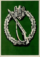 WK II Orden Auf AK Infanterie Sturmabzeichen I-II - War 1939-45