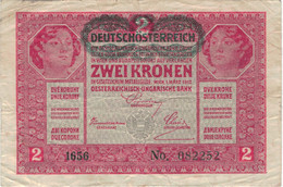 Ungarn 1917 Deutschösterreich - 2 Kronen - 1656-082252 Wien - Hongrie