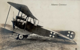 Flugwesen Pioniere Albatros Zweisitzer Foto-Karte 1918 I-II Aviation - Other & Unclassified