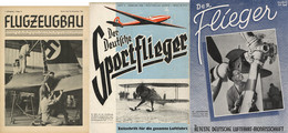 Flugzeug WK II Flugzeugbau Segelflug Partie Mit über Mit Circa 50 Zeitschriften Vor 1945 Unterschiedliche Erhaltung Sehr - Andere & Zonder Classificatie