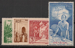 SENEGAL - 1942 - Poste Aérienne PA N°Yv. 18 à 21 - Série Complète PEIQI - Neuf Luxe ** / MNH / Postfrisch - Aéreo