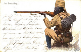 Kolonien Deutsch-Ostafrika Schwarzafrikaner Mit Gewehr 1918 I-II Colonies - Ehemalige Dt. Kolonien