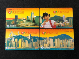 Mint China Tamura Phonecard, CNT-31 - Hong Kong Return, Set Of 4 Mint Cards - China