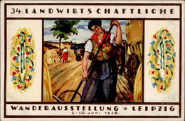 Landwirtschaft 34. Landwirtschaftliche Wanderausstellung Leipzig 1928 I-II Paysans - Other & Unclassified