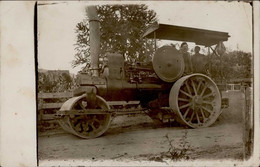 Landwirtschaft Dampfmaschine Foto-Karte I-II (keine Ak-Einteilung) Paysans - Other & Unclassified