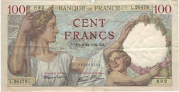 Frankreich Sully  100 Francs 26476 - 100 F 1939-1942 ''Sully''