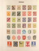 WORLD 'G' COUNTRIES IN AN ALBUM With Mint And Used Incl. Germany Incl. Occupations And States / Gambia / Gibraltar / Gil - Andere & Zonder Classificatie