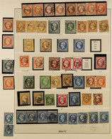 1849-1871 CERES & NAPOLEON ISSUES With Shades And Postmarks Interest, Incl. 1849-52 20c (x2) & 25c (x6) Ceres, 1852-53 2 - Sonstige & Ohne Zuordnung