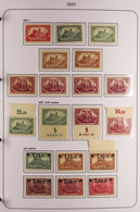 1919-33 WEIMAR REPUBLIC MINT COLLECTION Incl. Many 'HAN' Numbers In Margins From 1919 Issues, Plate & Roller Markings On - Other & Unclassified