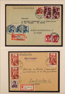 SAAR - 1947-50 COVERS & CARDS Incl. 1947 Two Registered Postcards With Mixed Frankings Of French Zone And Saar Issues, 1 - Other & Unclassified