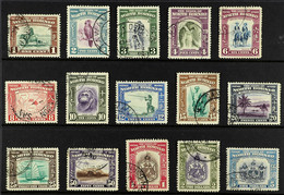 1939 Pictorial Set, SG 303/317, Fine Cds Used. Cat. Â£600. (15 Stamps) - Nordborneo (...-1963)