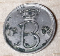 BELGIE/BELGIQUE BOUDEWIJN/BAUDOUIN RARE 25 CENTIEMEN/CENTIMES 1964 MEDAILLESLAG FRAPPE MEDAILLE COTES : 8€-18€-35€-85€ - 25 Cent