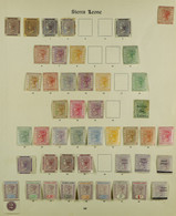 1859-97 MINT COLLECTION. On Imperial Pages, Incl. 1859-74 6d Shades (5), 1872-73 To 1s (sideways), 1876 Set (less 4d) To - Sierra Leone (...-1960)