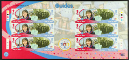 ISLE OF MAN 2010 Centenary Of Girl Guiding Complete Set Of Se-tenant IMPERF PROOF SHEETLETS Of 12 (SG 1575/82), Superb N - Other & Unclassified