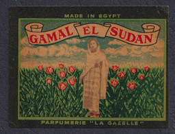 EGC07009 Egypt / Parfum Gamal El Sudan - Advertising Label - Etichette