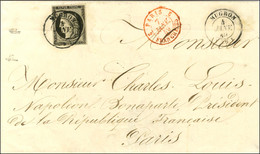 Càd T 15 MUGRON (39) 4 JANV. 49 / N° 3 Belles Marges Sur Lettre Sans Texte Adressée à Louis Napoléon Bonaparte, Présiden - 1849-1850 Ceres