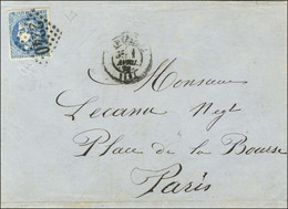 GC 2240 / 20c Faux De Marseille Càd T 17 MARSEILLE (12) Sur Lettre Avec Texte Pour Paris. - TB / SUP. - RR. - 1870 Bordeaux Printing