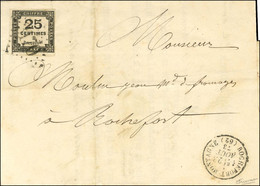 GC 3170 / Timbre-taxe N° 5 Type 2 Càd T 16 ROCHEFORT-MONTAGNE (62) Sur Lettre Locale. 1873. - TB / SUP. - R. - 1859-1959 Covers & Documents