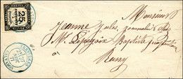 Càd Bleu T 18 TREVIERES / CALVADOS / Timbre-taxe N° 5. 1877. - SUP. - RR. - 1859-1959 Covers & Documents