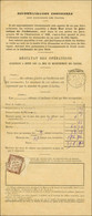 Càd RECOUVREMENTS / LYON / Timbre-taxe N° 25 Bdf Sur Bordereau N° 1585 (10 Valeurs Non Recouvrées). 1894. - SUP. - R. - 1859-1959 Covers & Documents