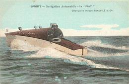 SPORTS - Navigation Automobile, Le Fiat. - Ski Nautique