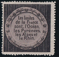 France Vignettes - Neuf * Avec Charnière - TB - Military Heritage