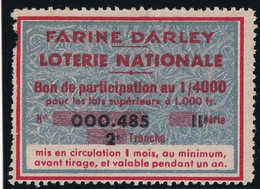 France Vignettes - Farine Darley - Neuf Sans Gomme - B - Other & Unclassified