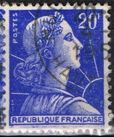 FR VAR 73 - FRANCE N° 1011B Obl. Marianne De Muller Variété MULLER Obstrué - Usati