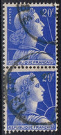 FR VAR 73 - FRANCE N° 1011B Obl. Marianne De Muller Variété Chiffre Dédoublé - Gebraucht