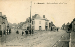 S11520 Cpa 60 Maignelay - La Grande Rue Et La Rue Verte - Maignelay Montigny